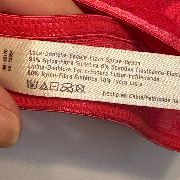 Free People Intimately Strawberry Size Small Lace Bralette - Picture 4 of 6